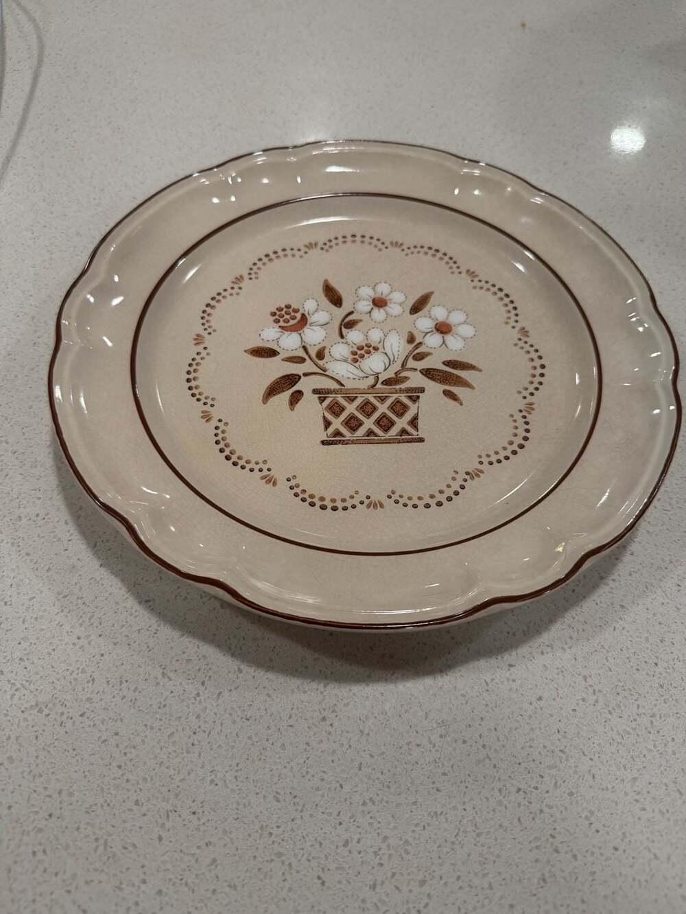 Cumberland MAYBLOSSOM Hand Decorated Stoneware Plate